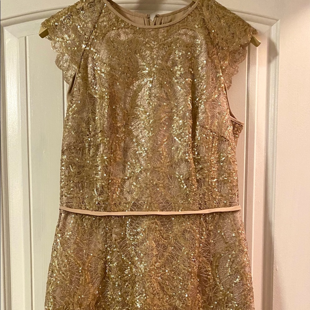 ✨Gold sequin dress, like new